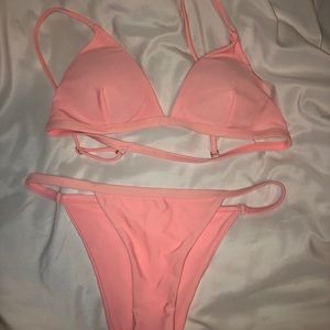 Pink bikini